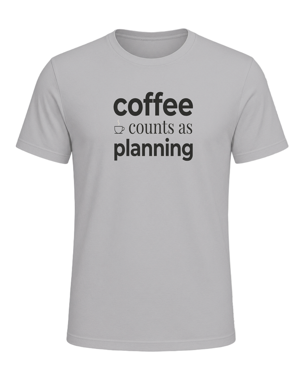 coffee counts as planning — Athletic Heather