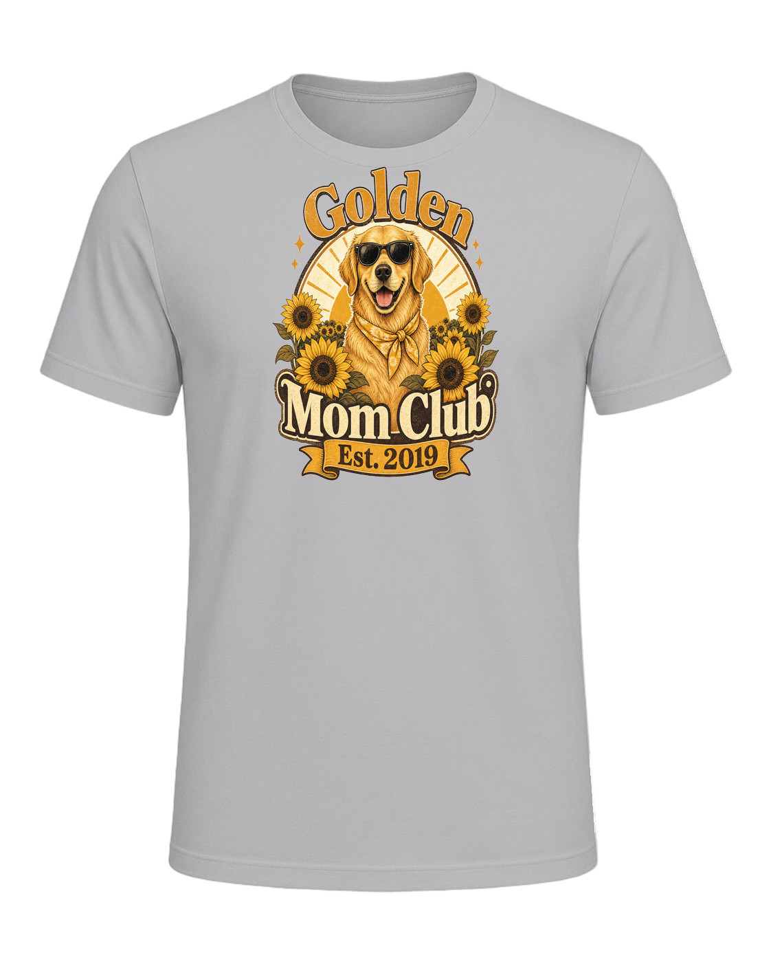 Golden Retriever Mom — Athletic Heather