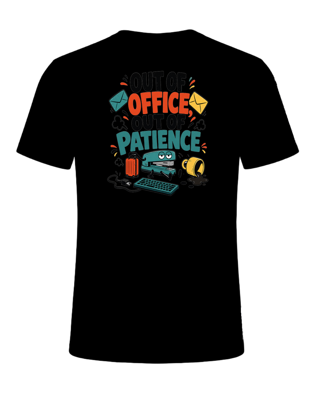 OUT OF OFFICE, OUT OF PATIENCE — Black