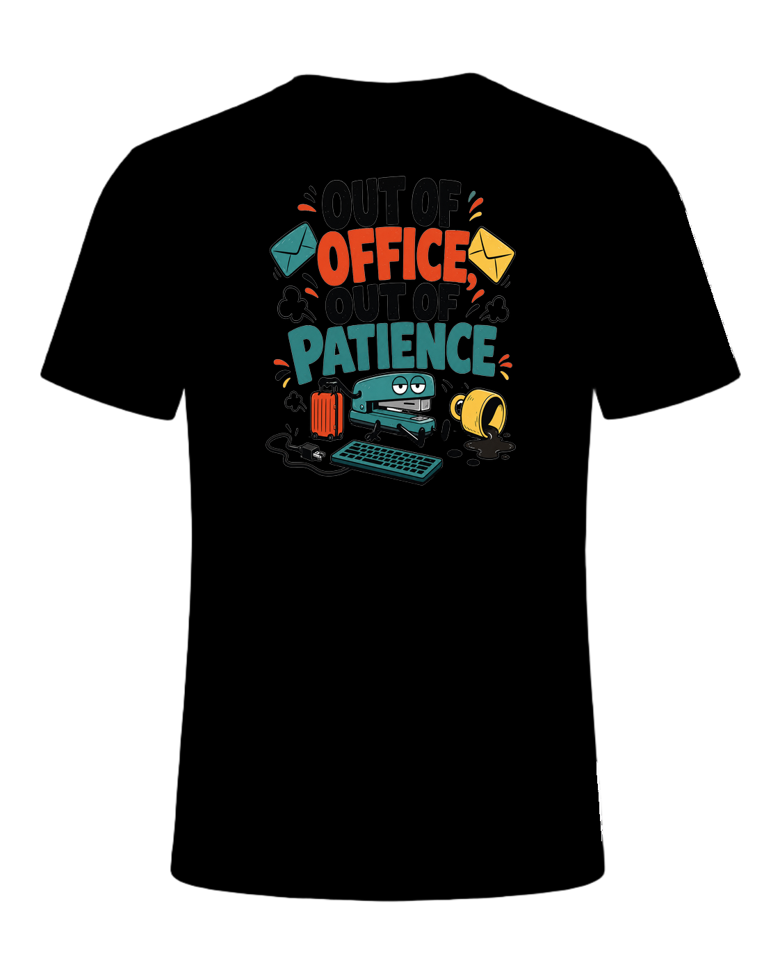 OUT OF OFFICE, OUT OF PATIENCE — Black