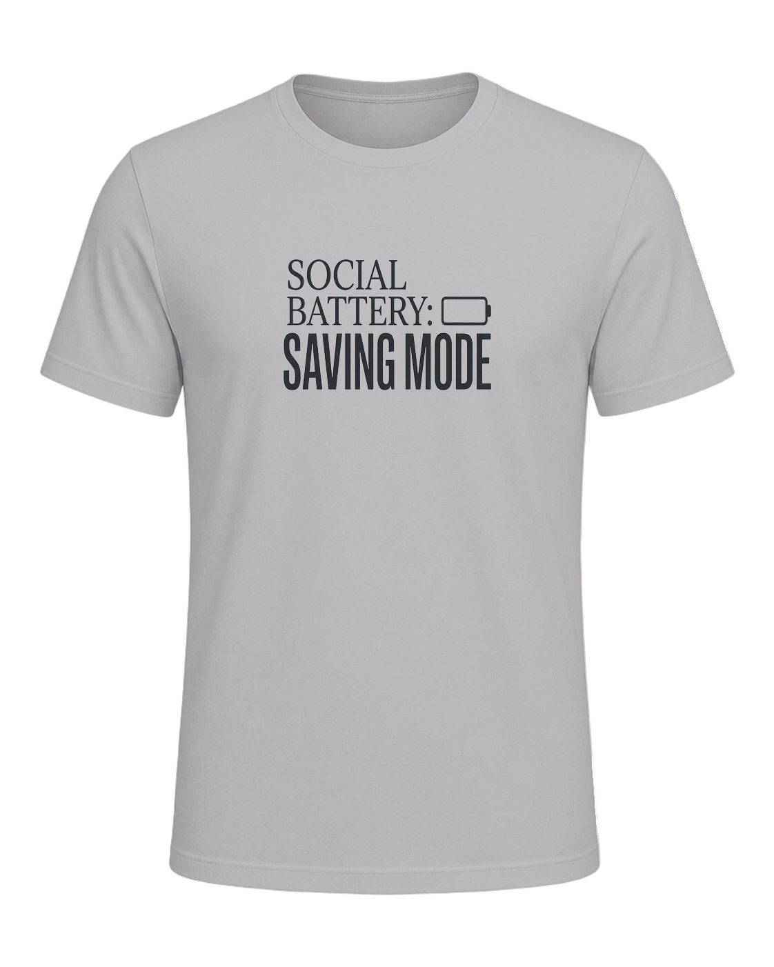 social battery: saving mode — Athletic Heather