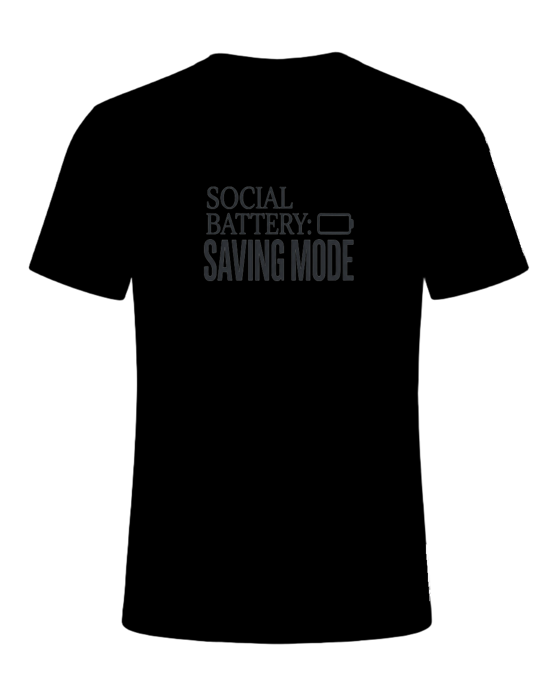social battery: saving mode — Black