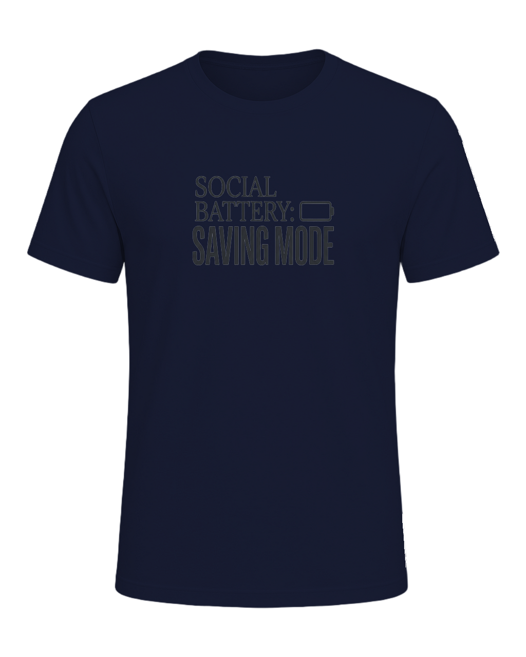 social battery: saving mode — Navy