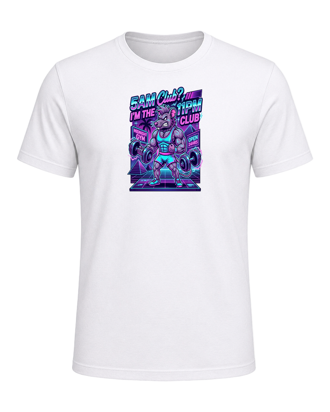 Gym Rat Night Owl — White