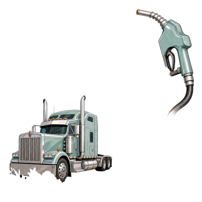 Powered by diesel and gas station coffee