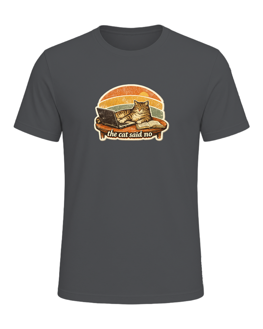The Cat Said No Tee — Asphalt