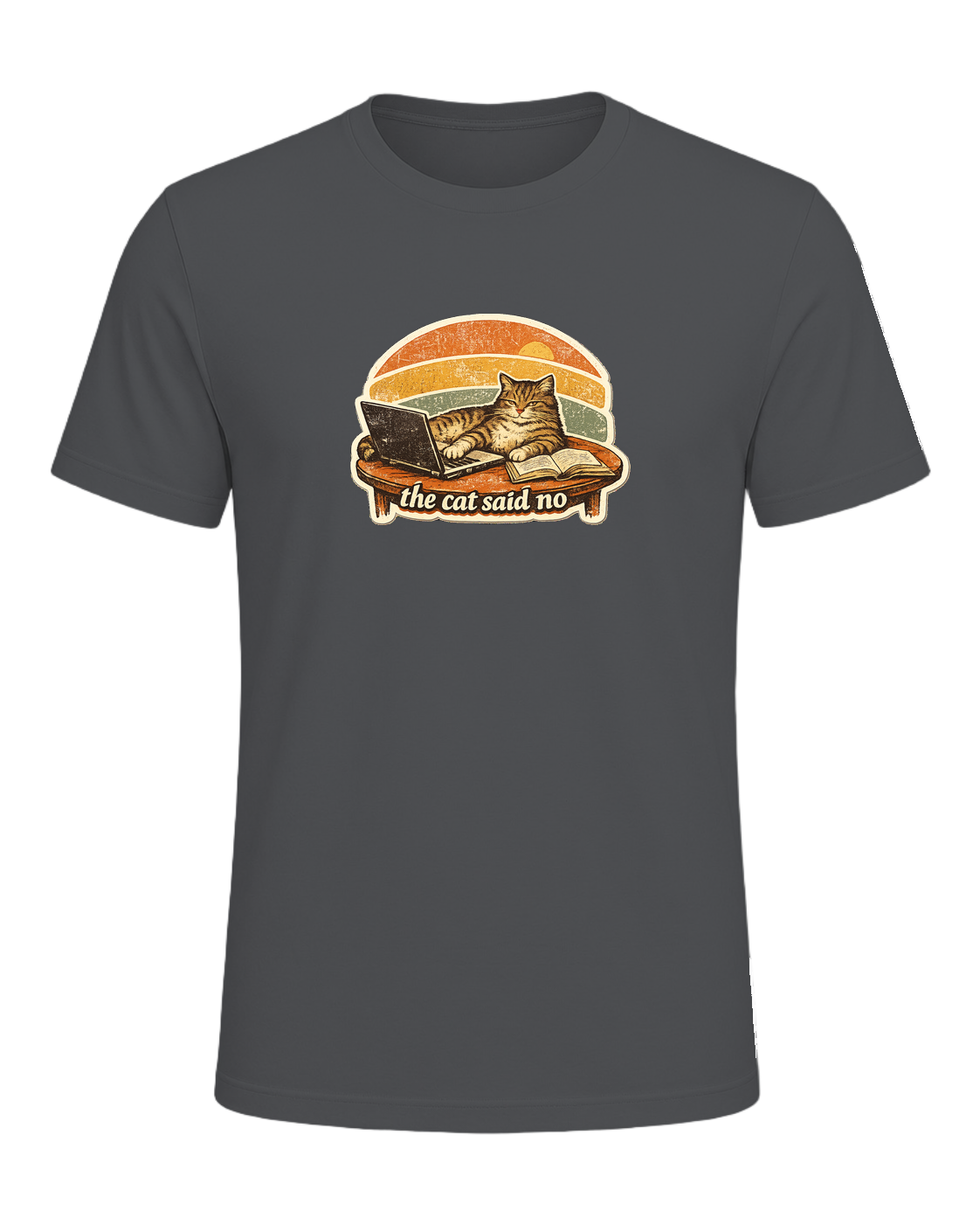 The Cat Said No Tee — Asphalt