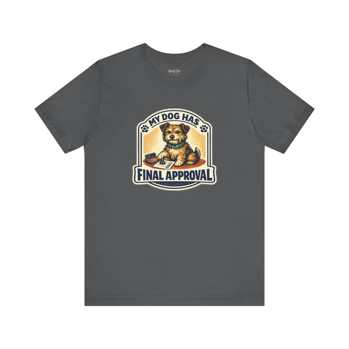 Funny Dog Lover T-Shirt — The Pup Gets the Final Vote — t-shirt design by June
