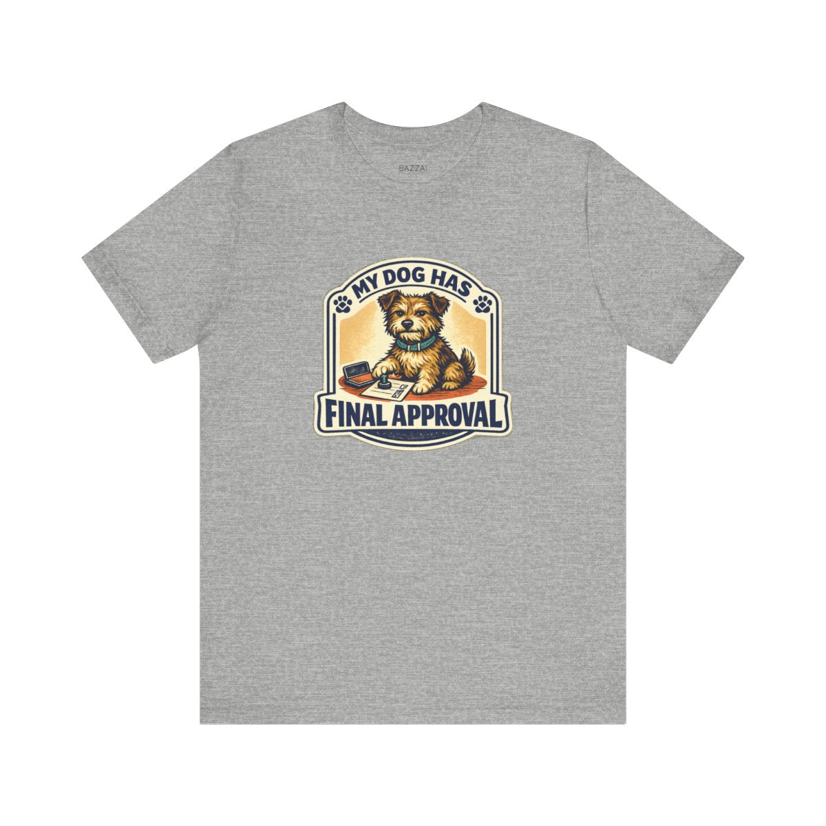 Funny Dog Lover T-Shirt — The Pup Gets the Final Vote — t-shirt design by June