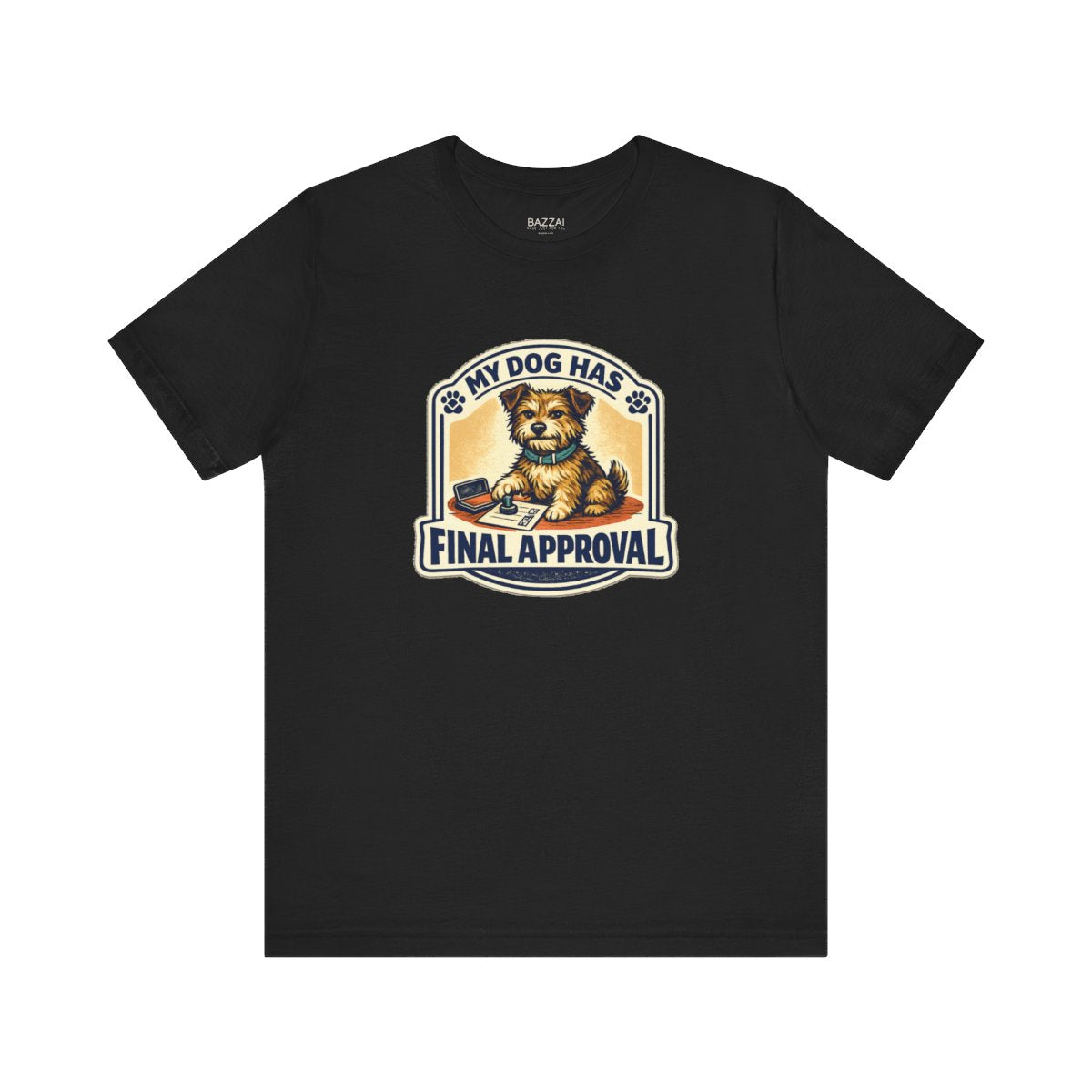 Funny Dog Lover T-Shirt — The Pup Gets the Final Vote — t-shirt design by June