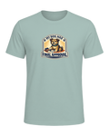 A funny illustrated dog-lover tee for anyone whose pup gets the final vote. — Dusty Blue