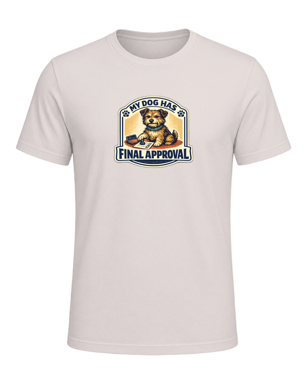 A funny illustrated dog-lover tee for anyone whose pup gets the final vote. — Heather Dust