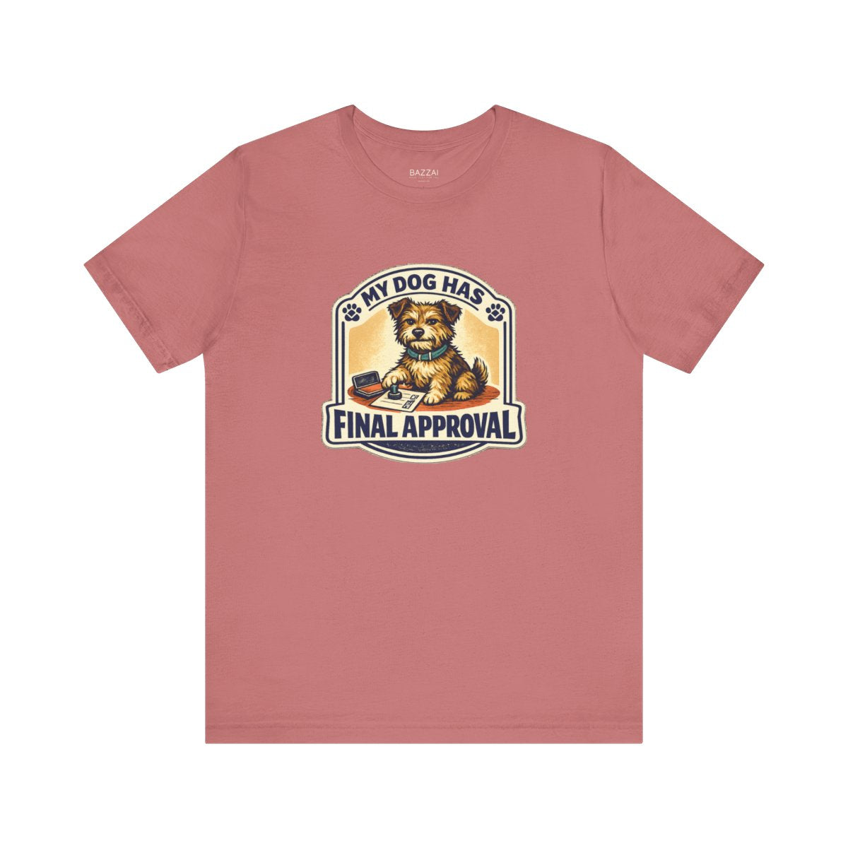 Funny Dog Lover T-Shirt — The Pup Gets the Final Vote — t-shirt design by June