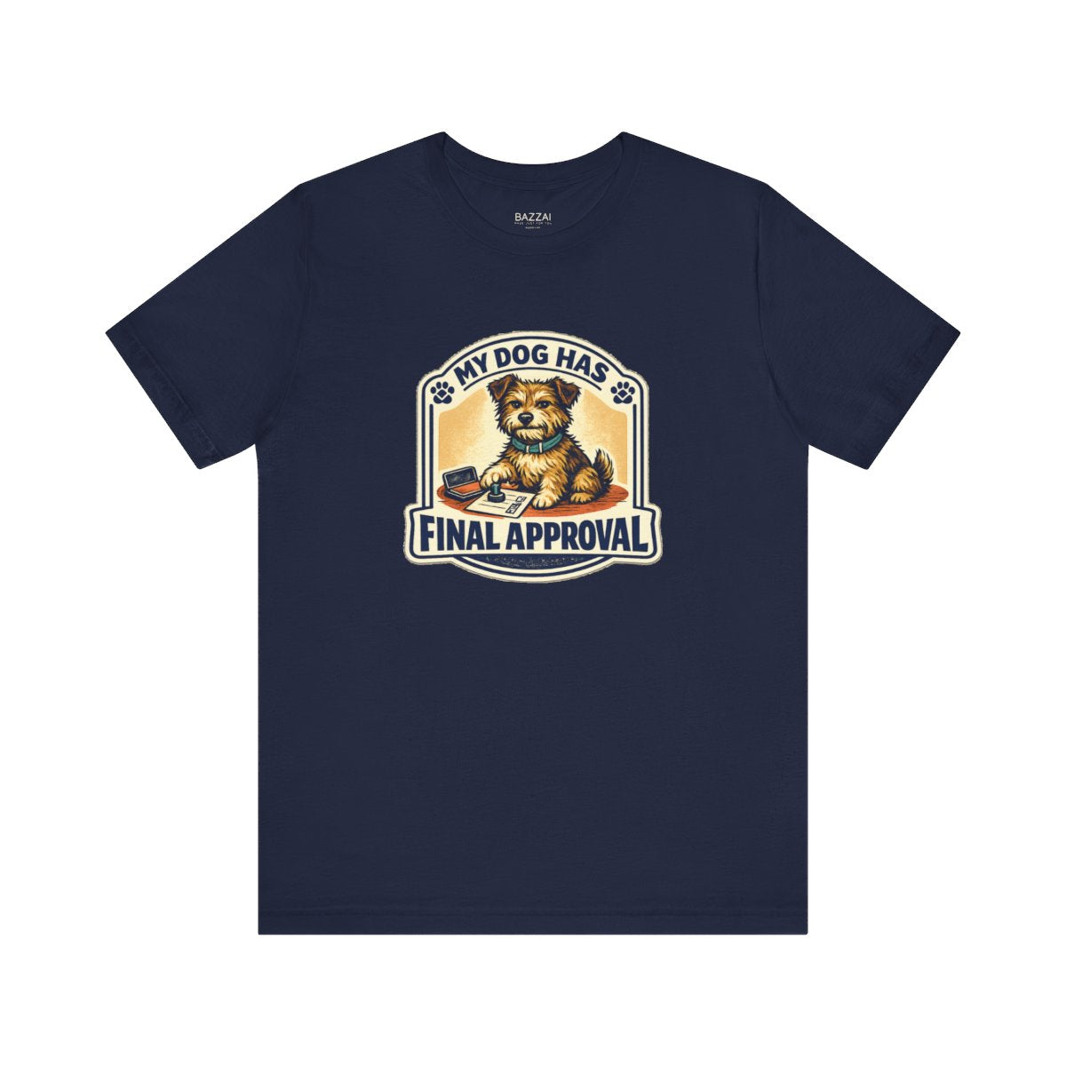 Funny Dog Lover T-Shirt — The Pup Gets the Final Vote — t-shirt design by June