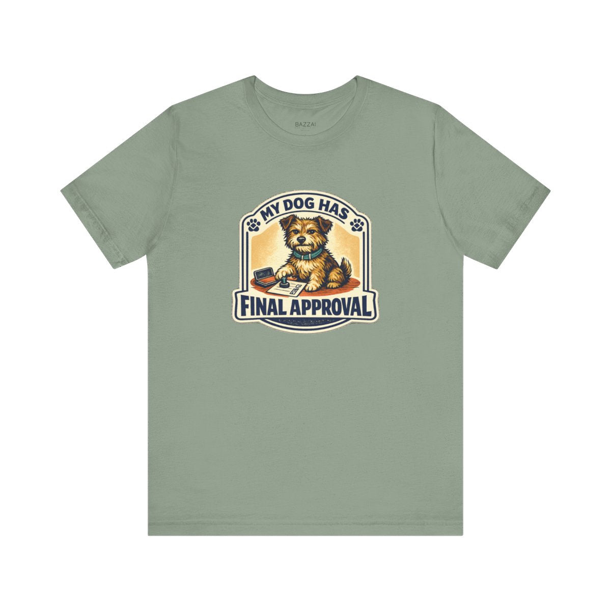 Funny Dog Lover T-Shirt — The Pup Gets the Final Vote — t-shirt design by June