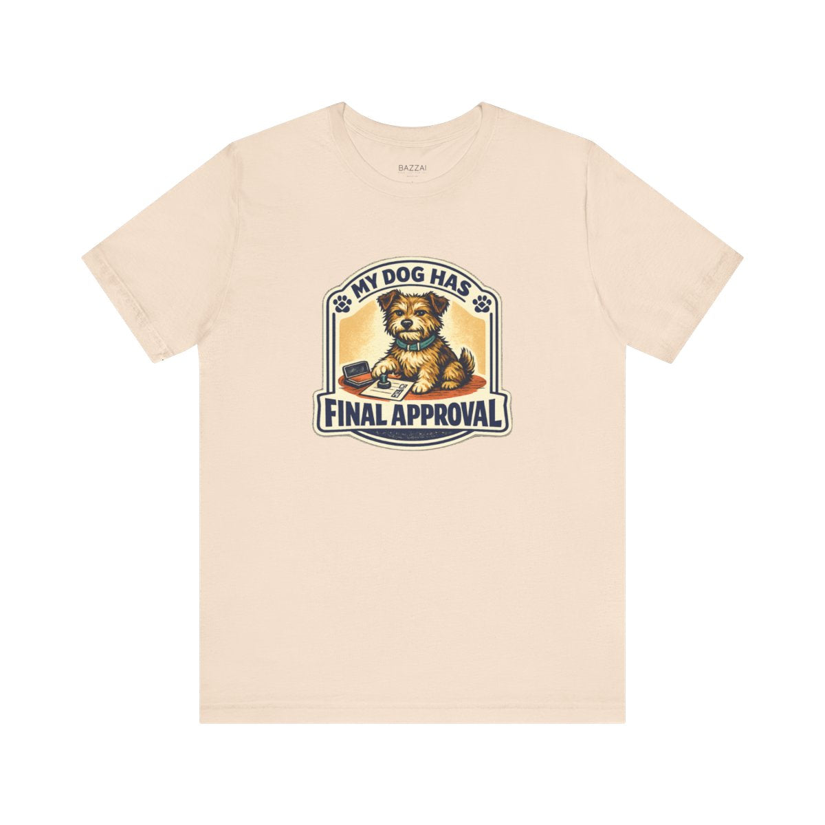 Funny Dog Lover T-Shirt — The Pup Gets the Final Vote — t-shirt design by June