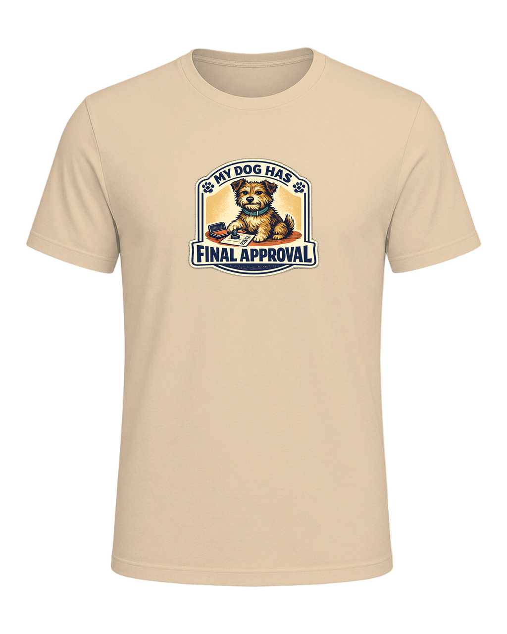 A funny illustrated dog-lover tee for anyone whose pup gets the final vote. — Soft Cream