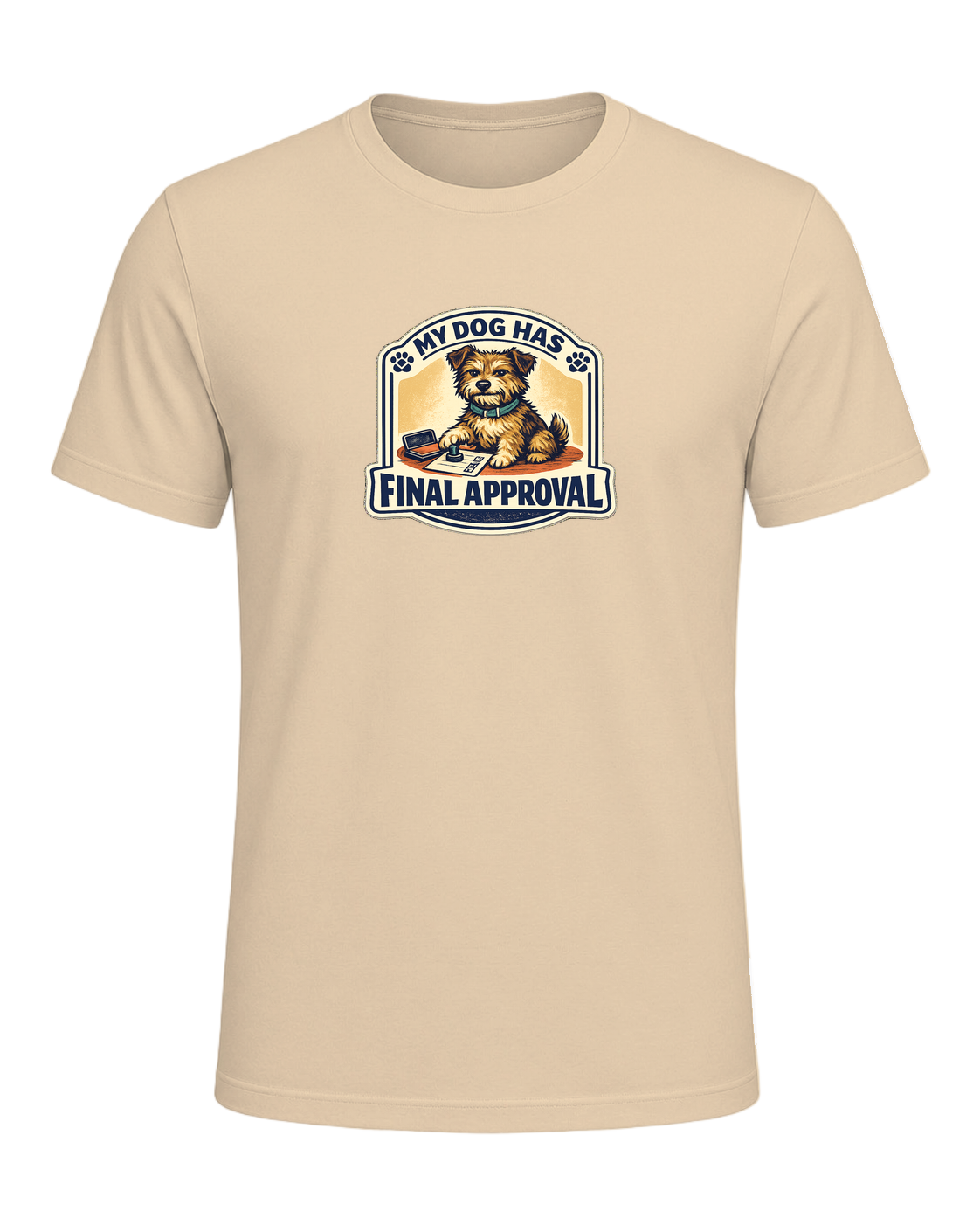 A funny illustrated dog-lover tee for anyone whose pup gets the final vote. — Soft Cream