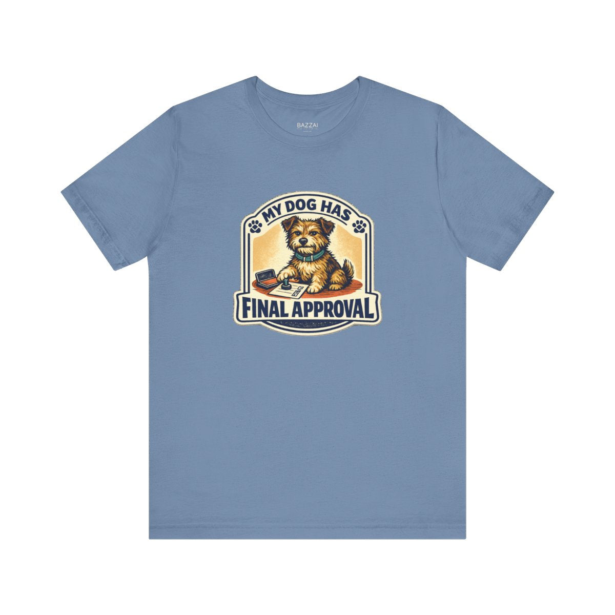 Funny Dog Lover T-Shirt — The Pup Gets the Final Vote — t-shirt design by June