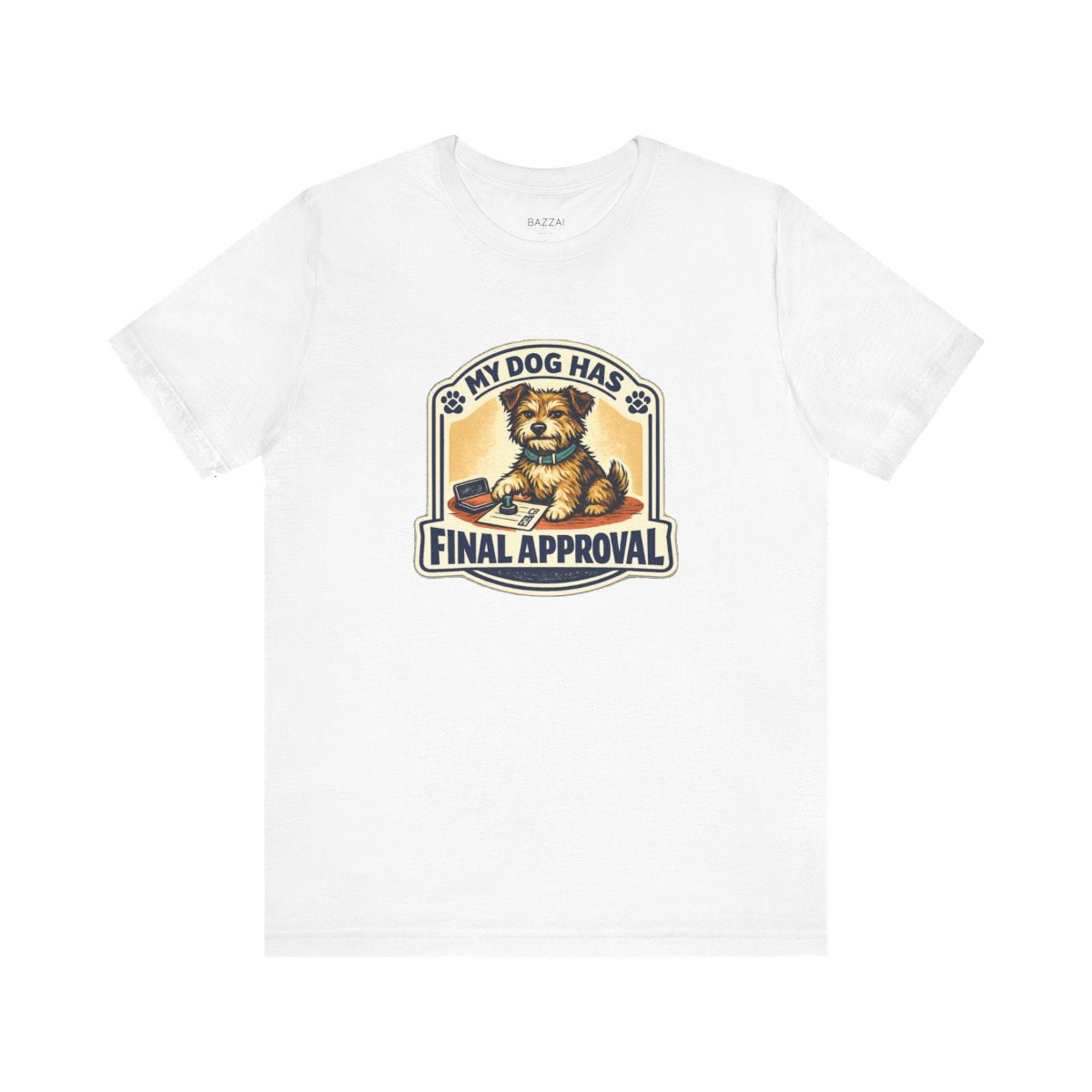 Funny Dog Lover T-Shirt — The Pup Gets the Final Vote — t-shirt design by June