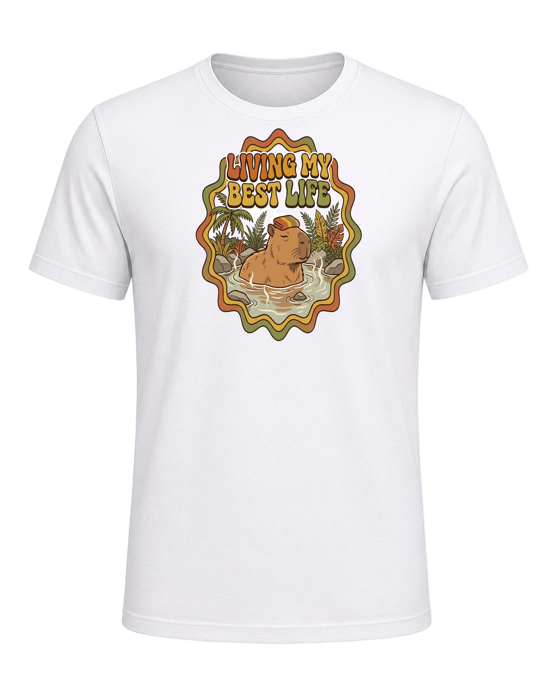Capybara Chill Vibes — White