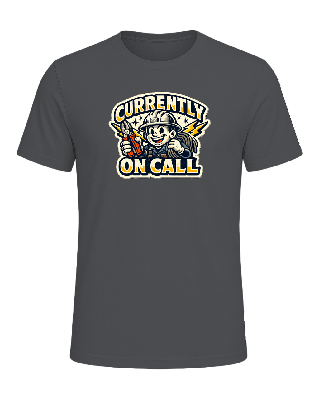 Currently On Call Tee — Asphalt