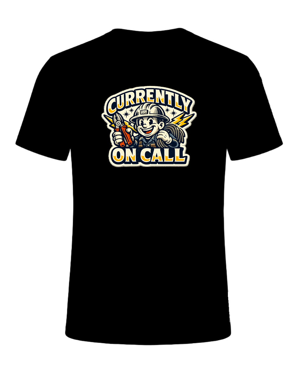 Currently On Call Tee — Black