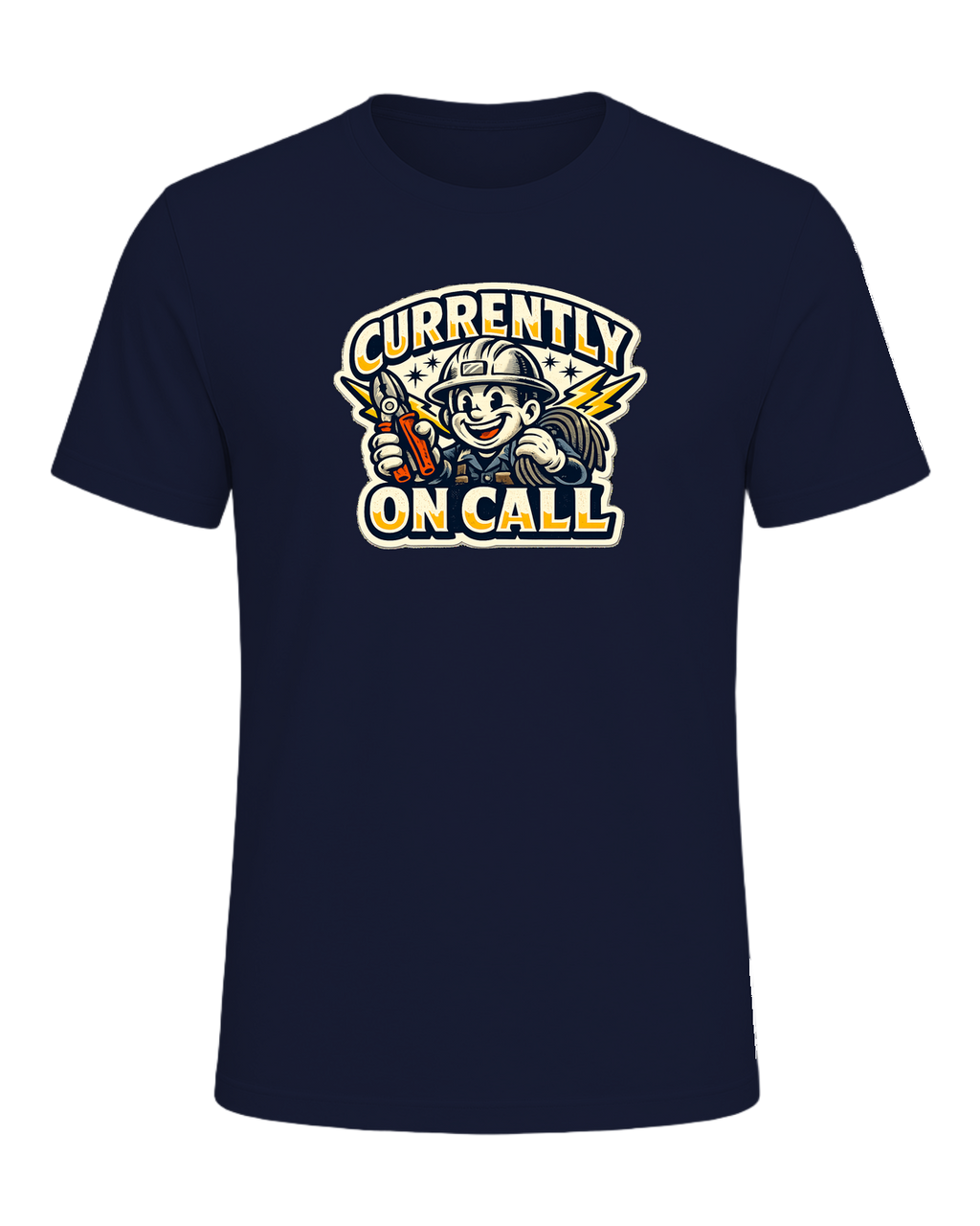 Currently On Call Tee — Navy