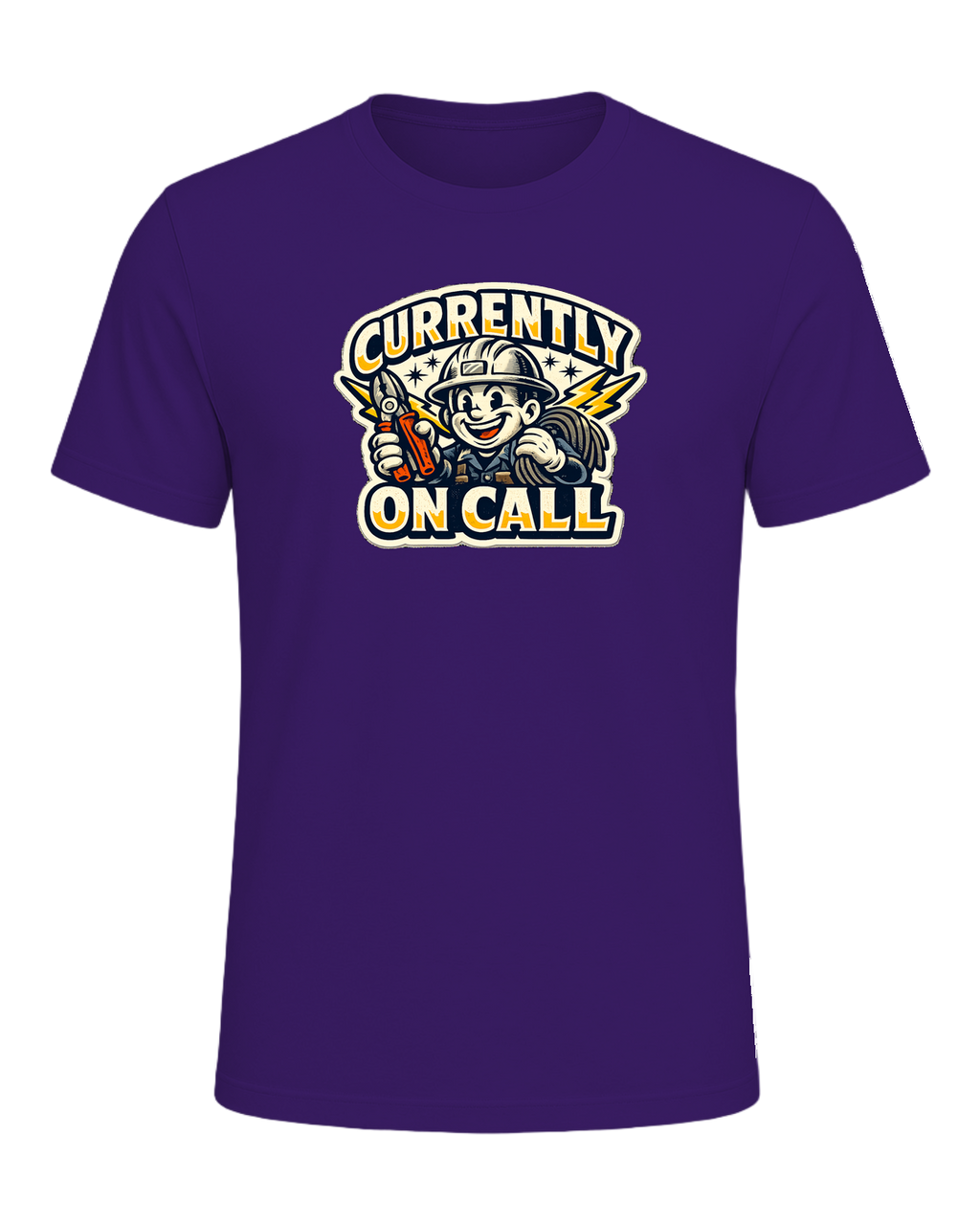 Currently On Call Tee — Team Purple