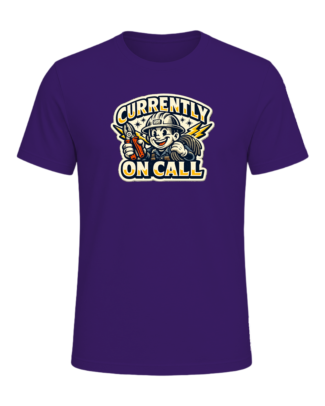 Currently On Call Tee — Team Purple