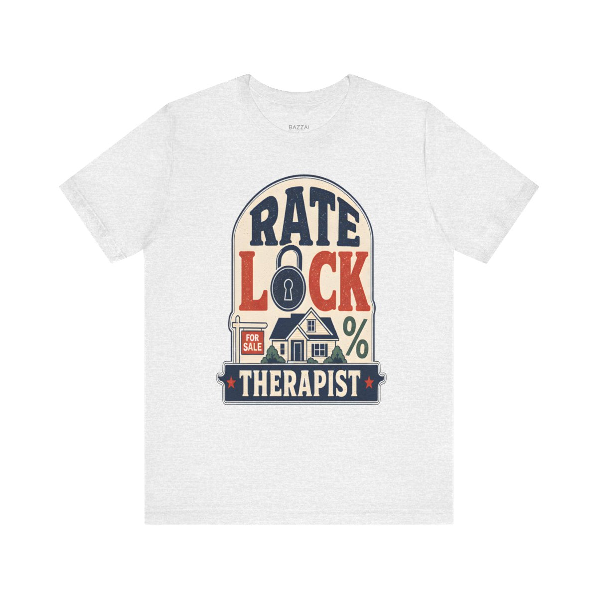 Loan Officer T-Shirt — Rate Lock Therapist — mortgage t-shirt design