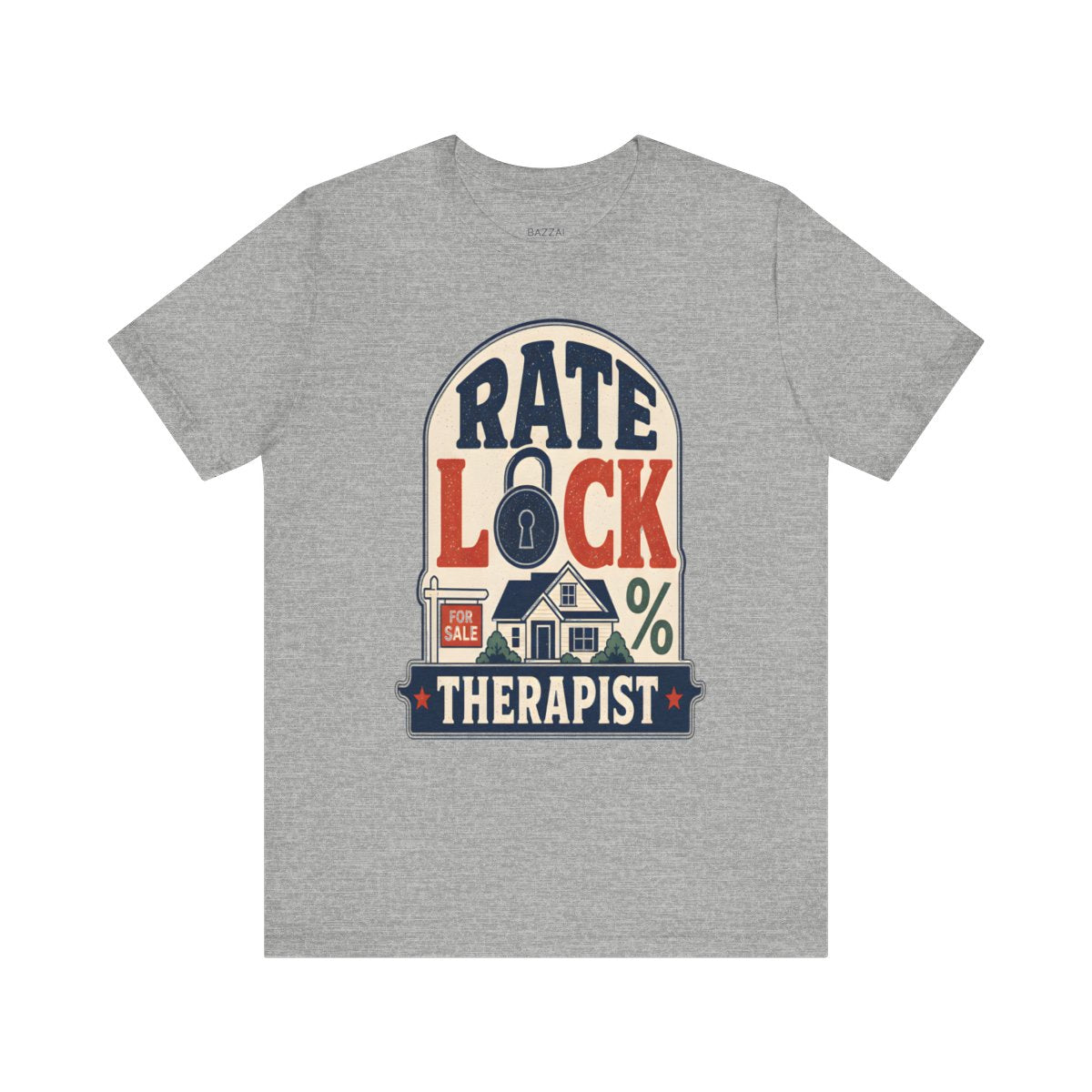 Loan Officer T-Shirt — Rate Lock Therapist — mortgage t-shirt design