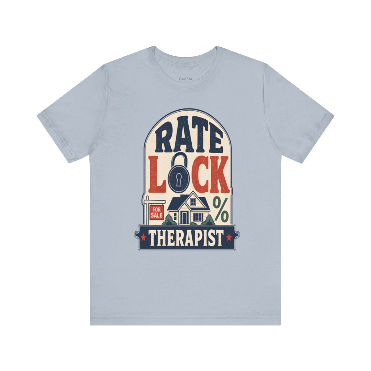 Loan Officer T-Shirt — Rate Lock Therapist — mortgage t-shirt design