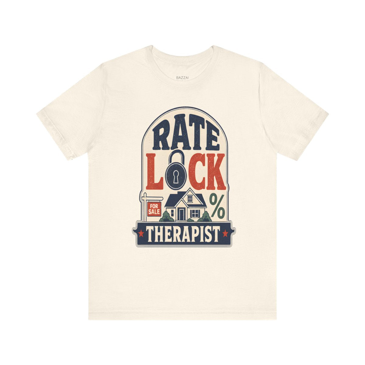 Loan Officer T-Shirt — Rate Lock Therapist — mortgage t-shirt design