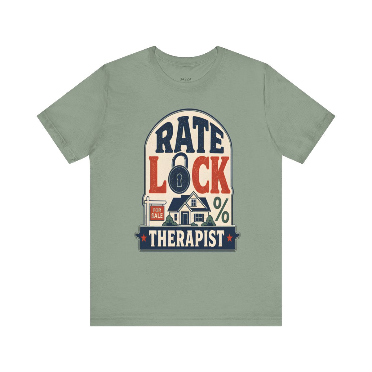 Loan Officer T-Shirt — Rate Lock Therapist — mortgage t-shirt design