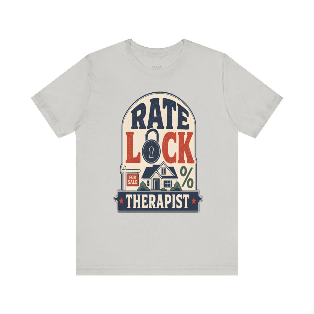 Loan Officer T-Shirt — Rate Lock Therapist — mortgage t-shirt design