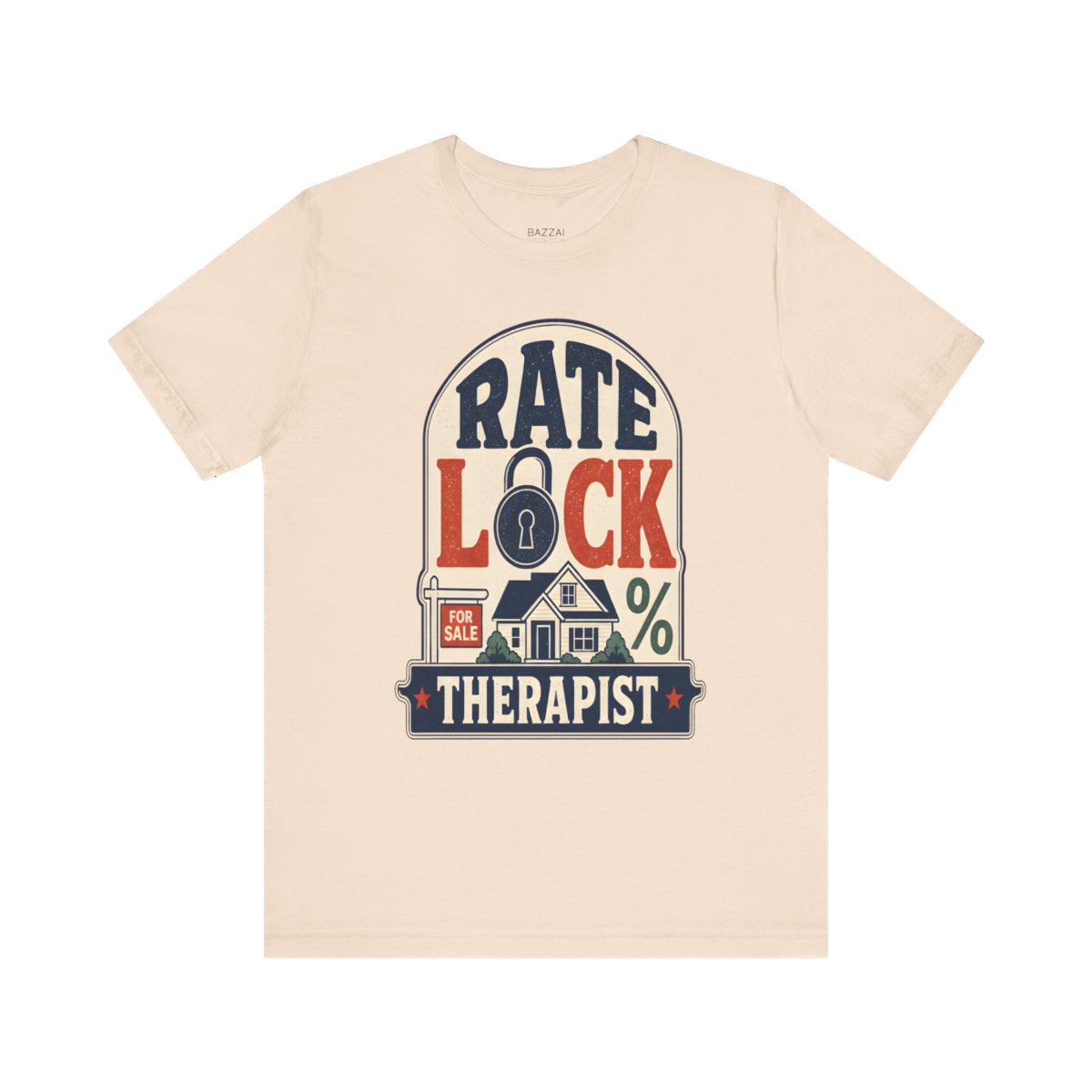 Loan Officer T-Shirt — Rate Lock Therapist — mortgage t-shirt design