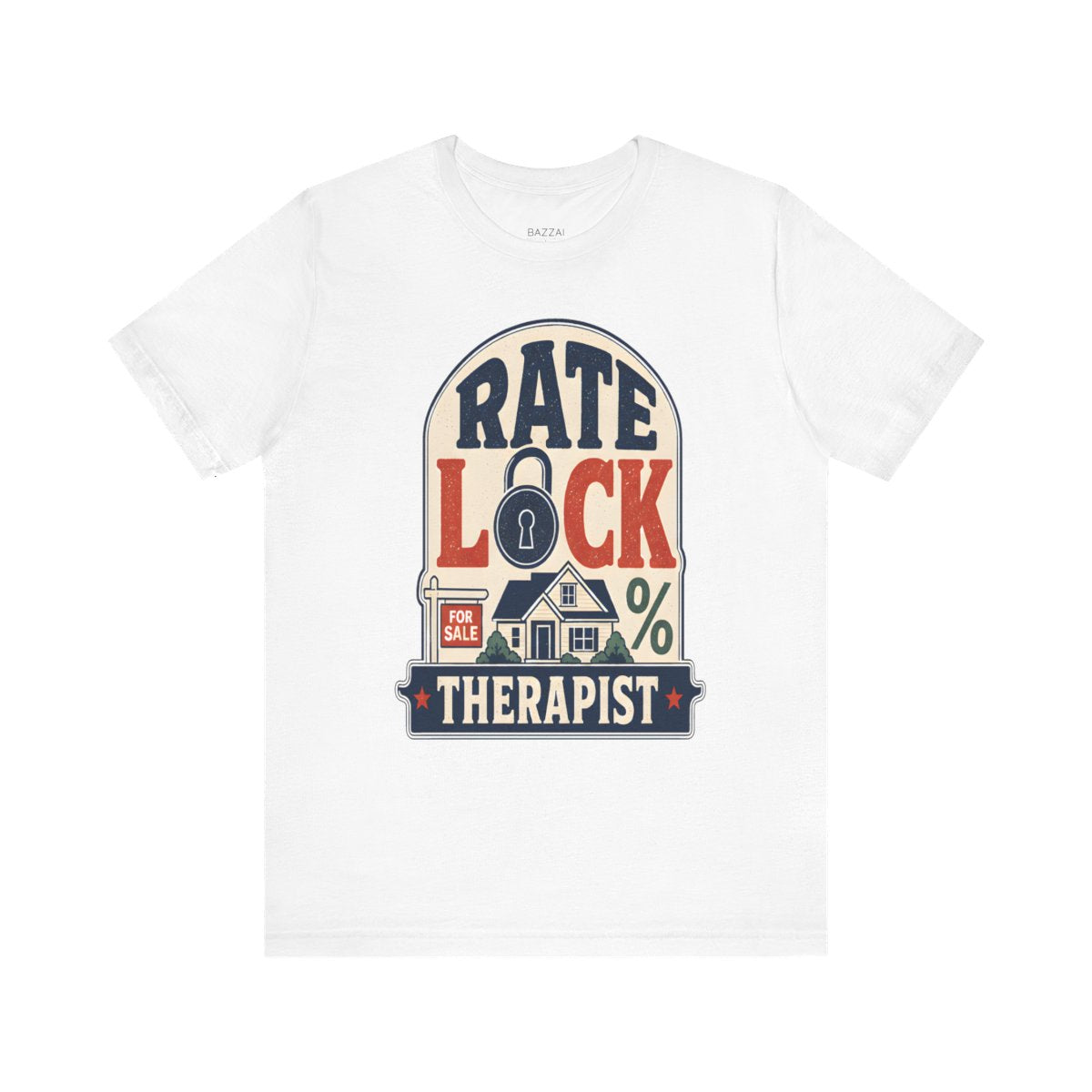 Loan Officer T-Shirt — Rate Lock Therapist — mortgage t-shirt design