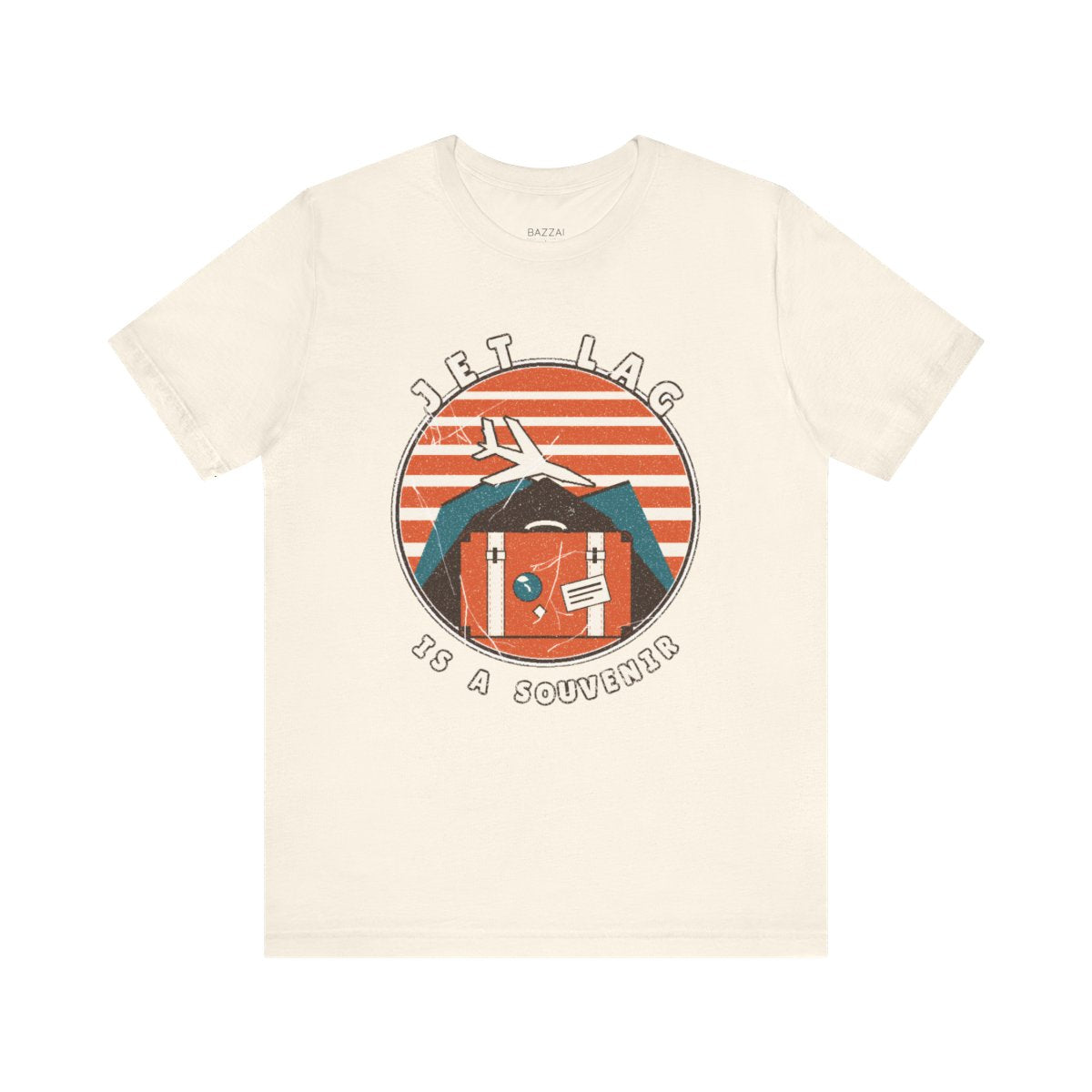 Travel Humor T-Shirt — Jet Lag Is a Souvenir — travel wanderer t-shirt design