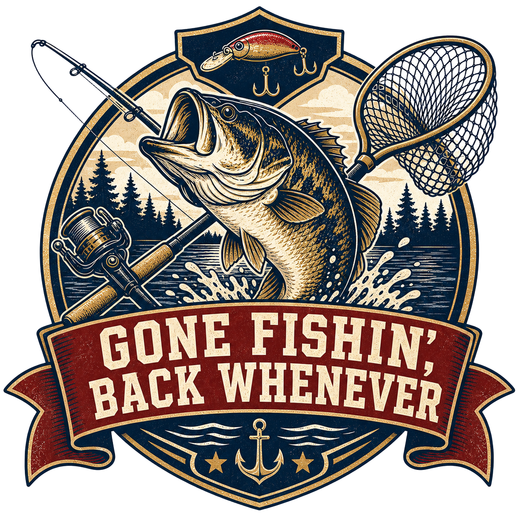 GONE FISHIN', BACK WHENEVER