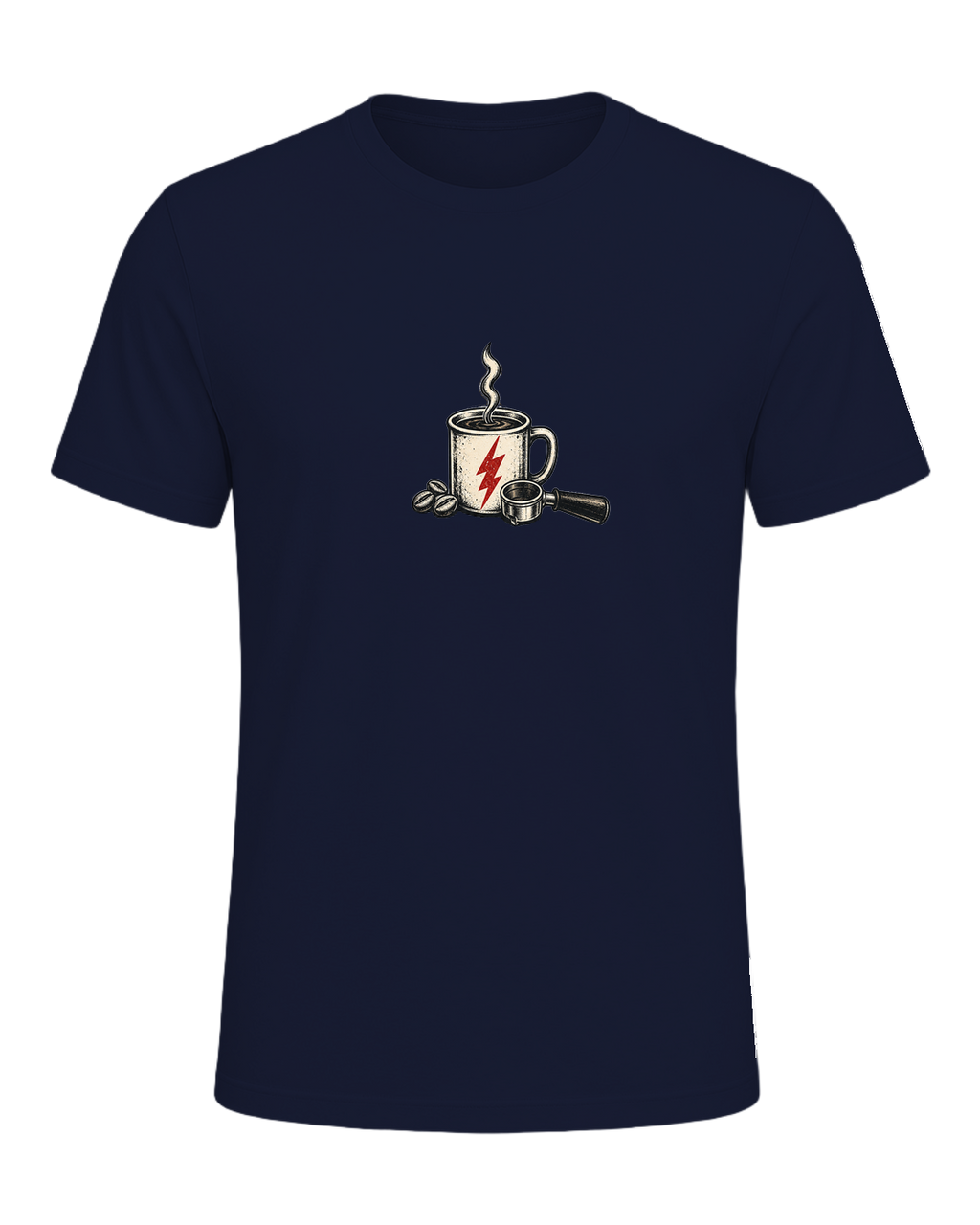 COFFEE THEN ADULTING — Navy