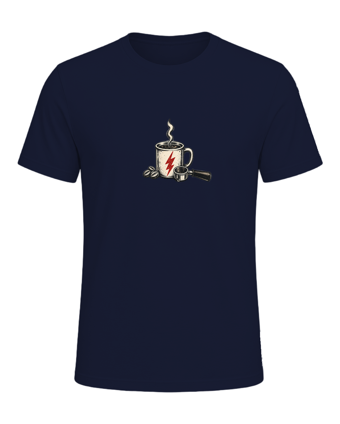 COFFEE THEN ADULTING — Navy