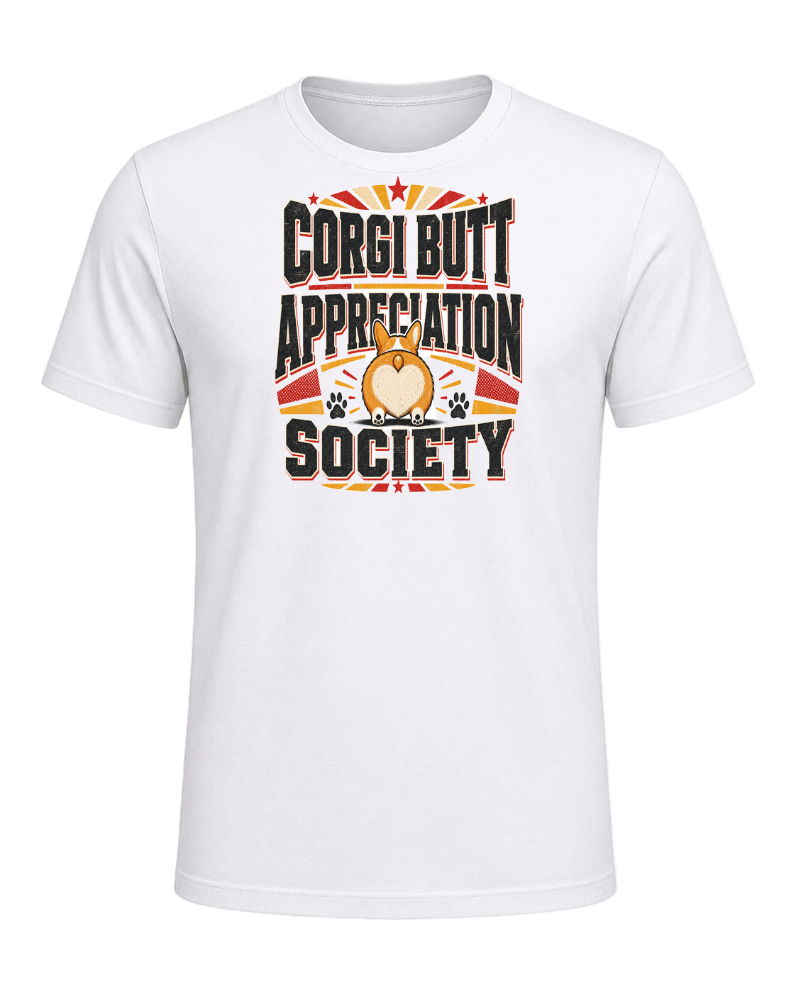 Corgi Butt Appreciation Society — White