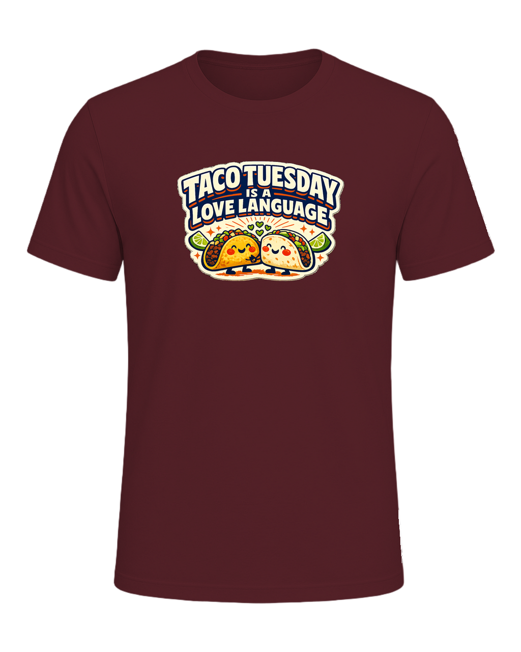 Taco Tuesday Is A Love Language Tee — Maroon