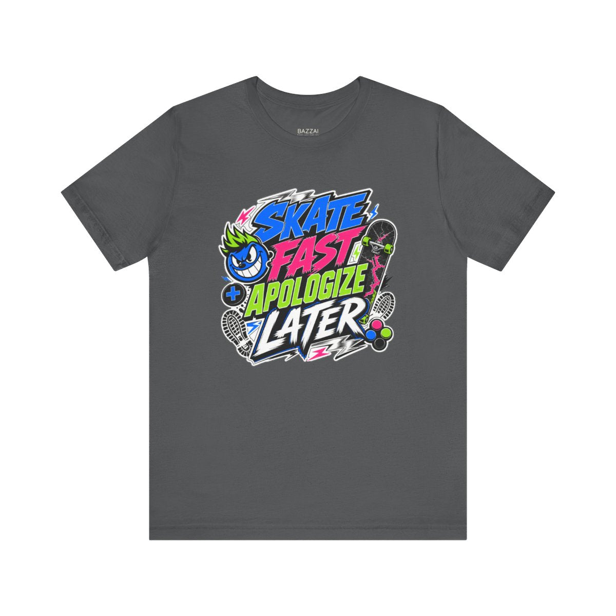 Skate Gift T-Shirt — Skate Fast Apologize Later — t-shirt design