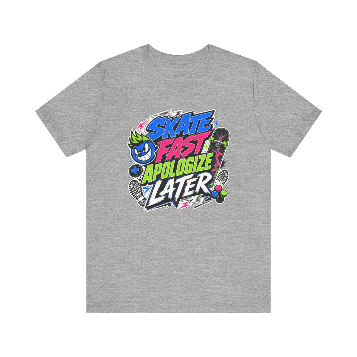 Skate Gift T-Shirt — Skate Fast Apologize Later — t-shirt design