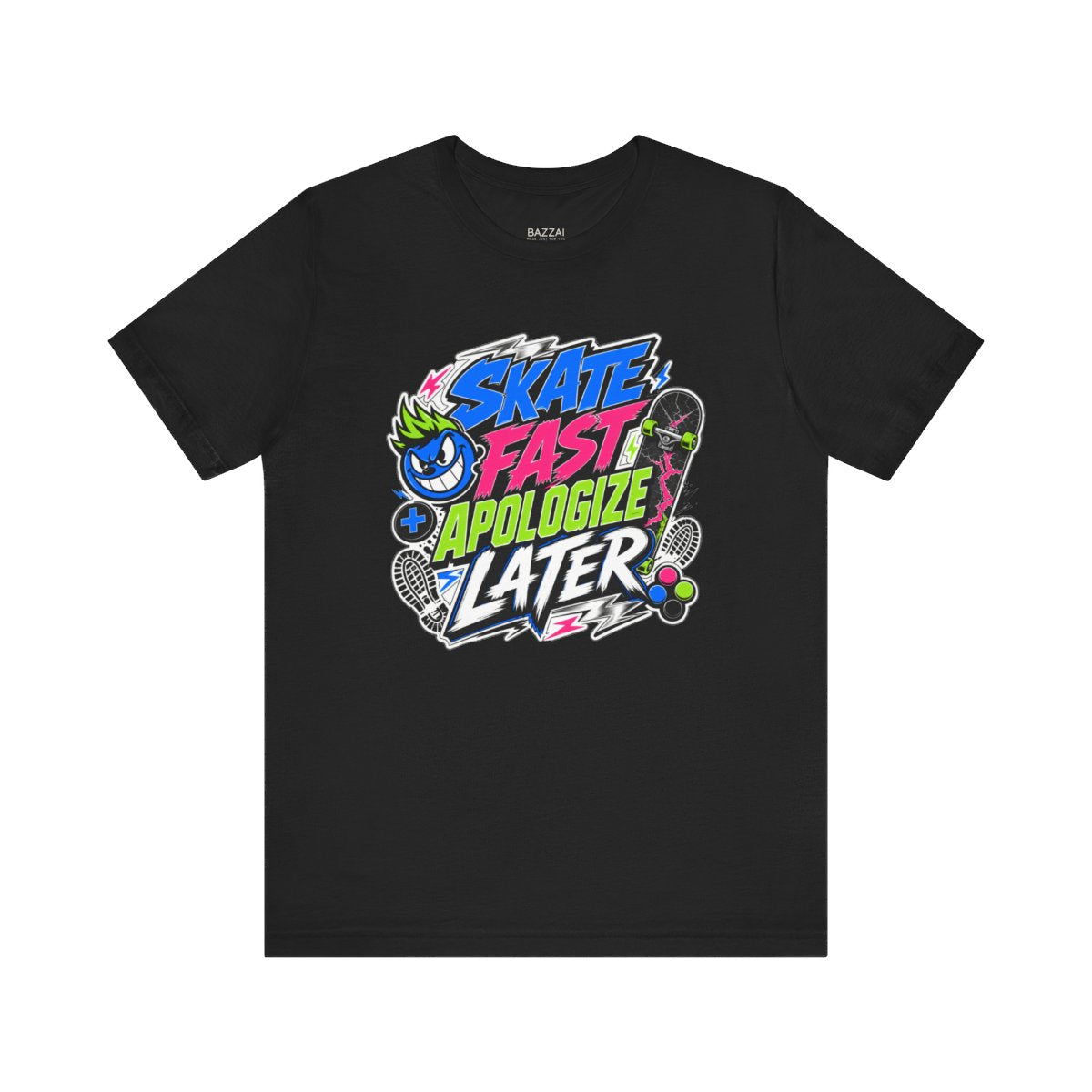 Skate Gift T-Shirt — Skate Fast Apologize Later — t-shirt design