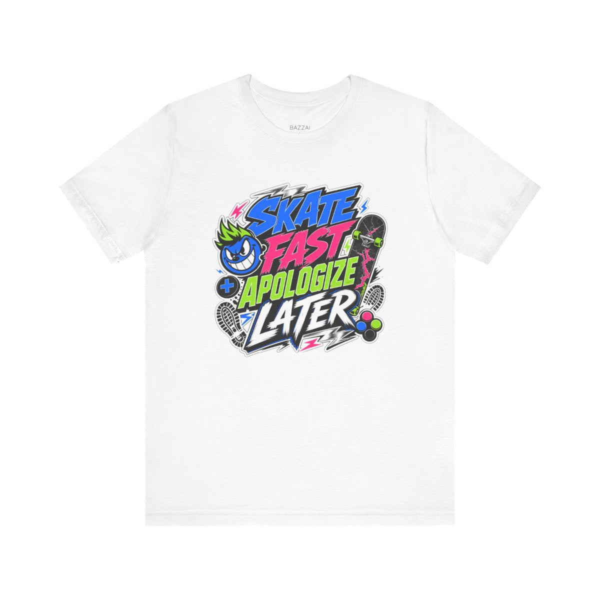 Skate Gift T-Shirt — Skate Fast Apologize Later — t-shirt design