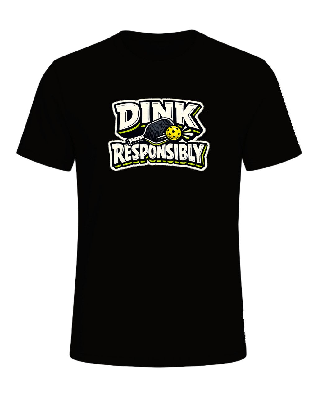 Dink Responsibly Tee — Black Heather