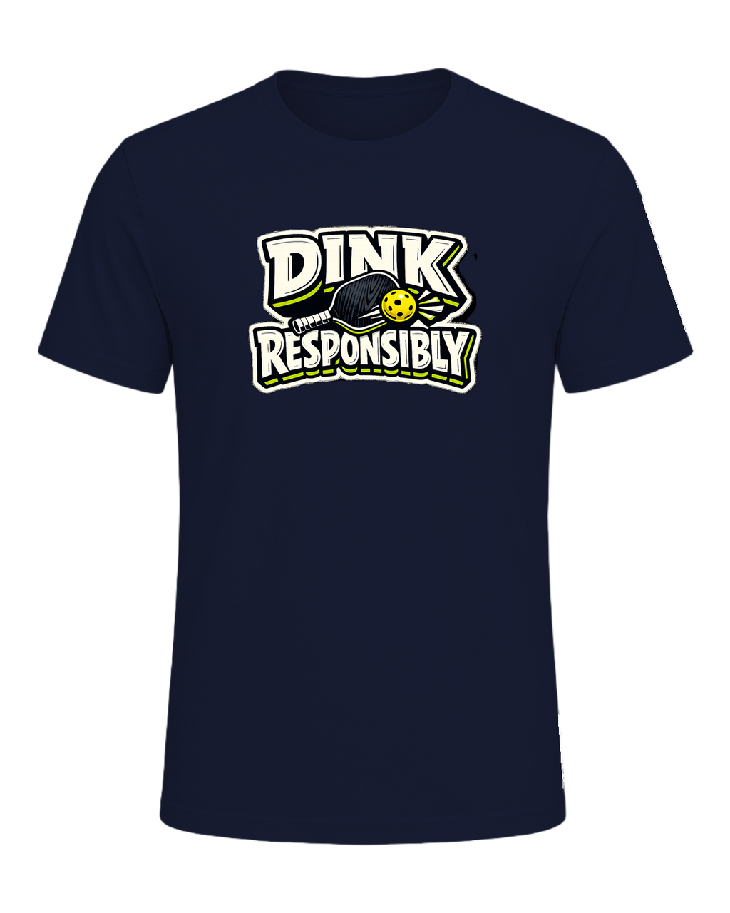 Dink Responsibly Tee — Navy